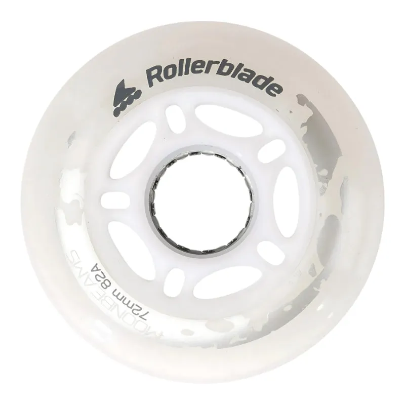 Rollerblade Moonbeam LED Inline Wheels - 4 Pack
