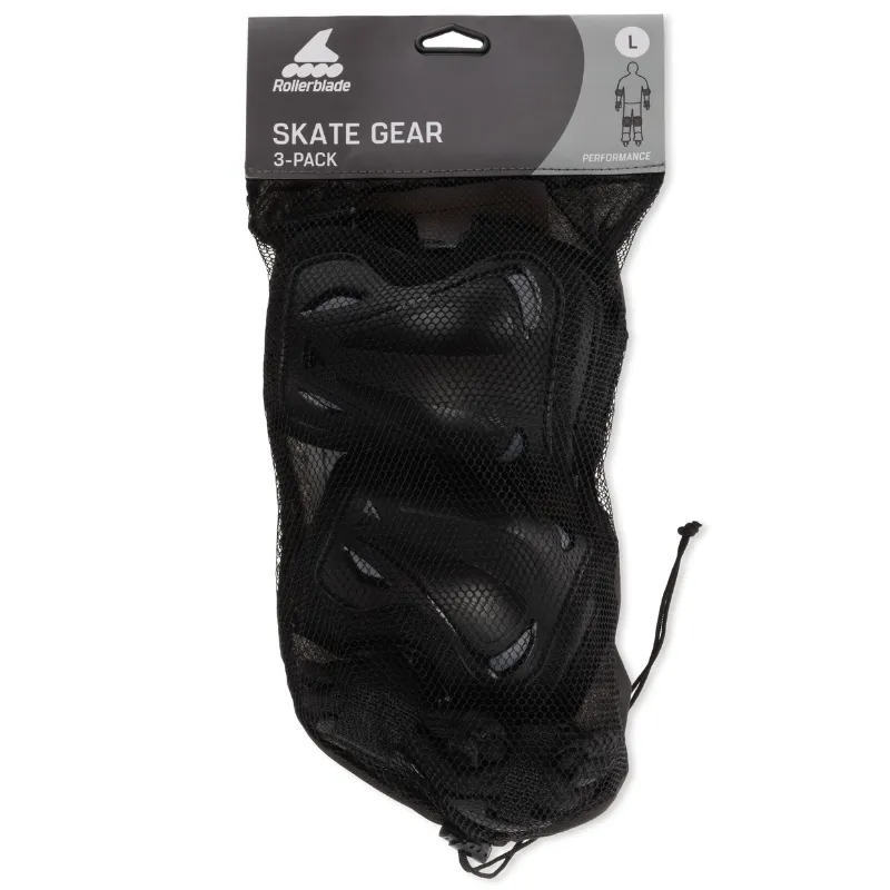 Rollerblade Skate Gear 3-pack Inline Pad Set Large - Men's/Women's