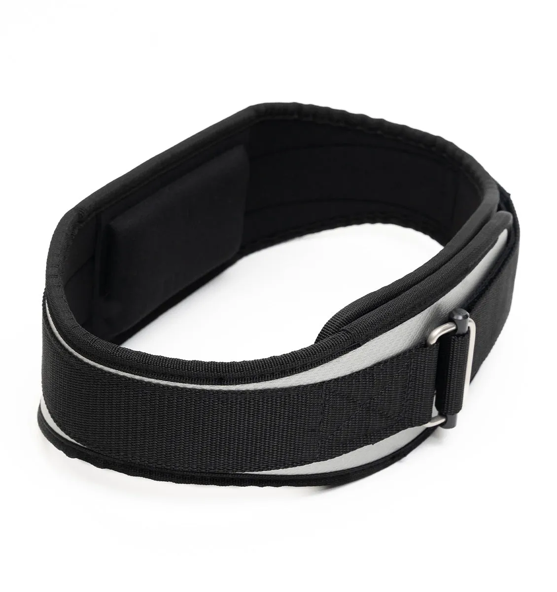 Ronnie Coleman Signature Series CF4004 Carbon Fibre Contour Weight Lifting Belt - Silver