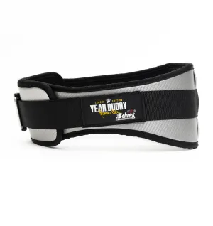 Ronnie Coleman Signature Series CF4006 Carbon Fibre Contour Weight Lifting Belt - Silver