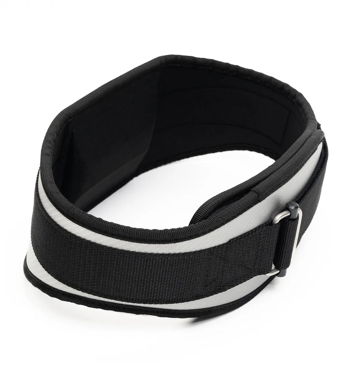 Ronnie Coleman Signature Series CF4006 Carbon Fibre Contour Weight Lifting Belt - Silver