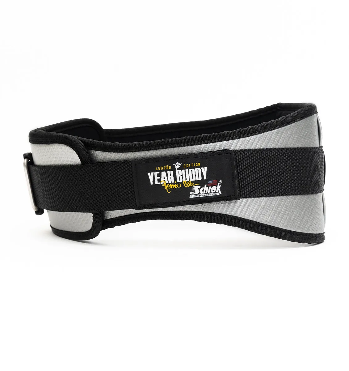 Ronnie Coleman Signature Series CF4006 Carbon Fibre Contour Weight Lifting Belt - Silver