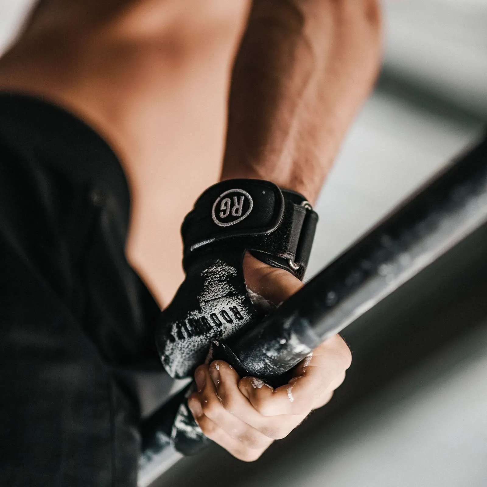 RooGrips - Fingerless Grips - BLACK