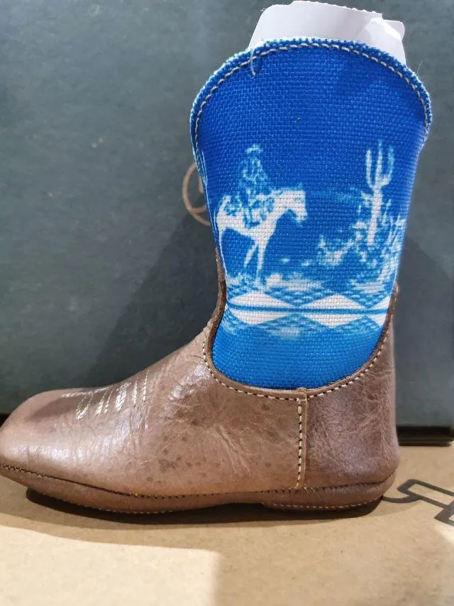Roper Cowbaby Rider Brown/Blue Boots