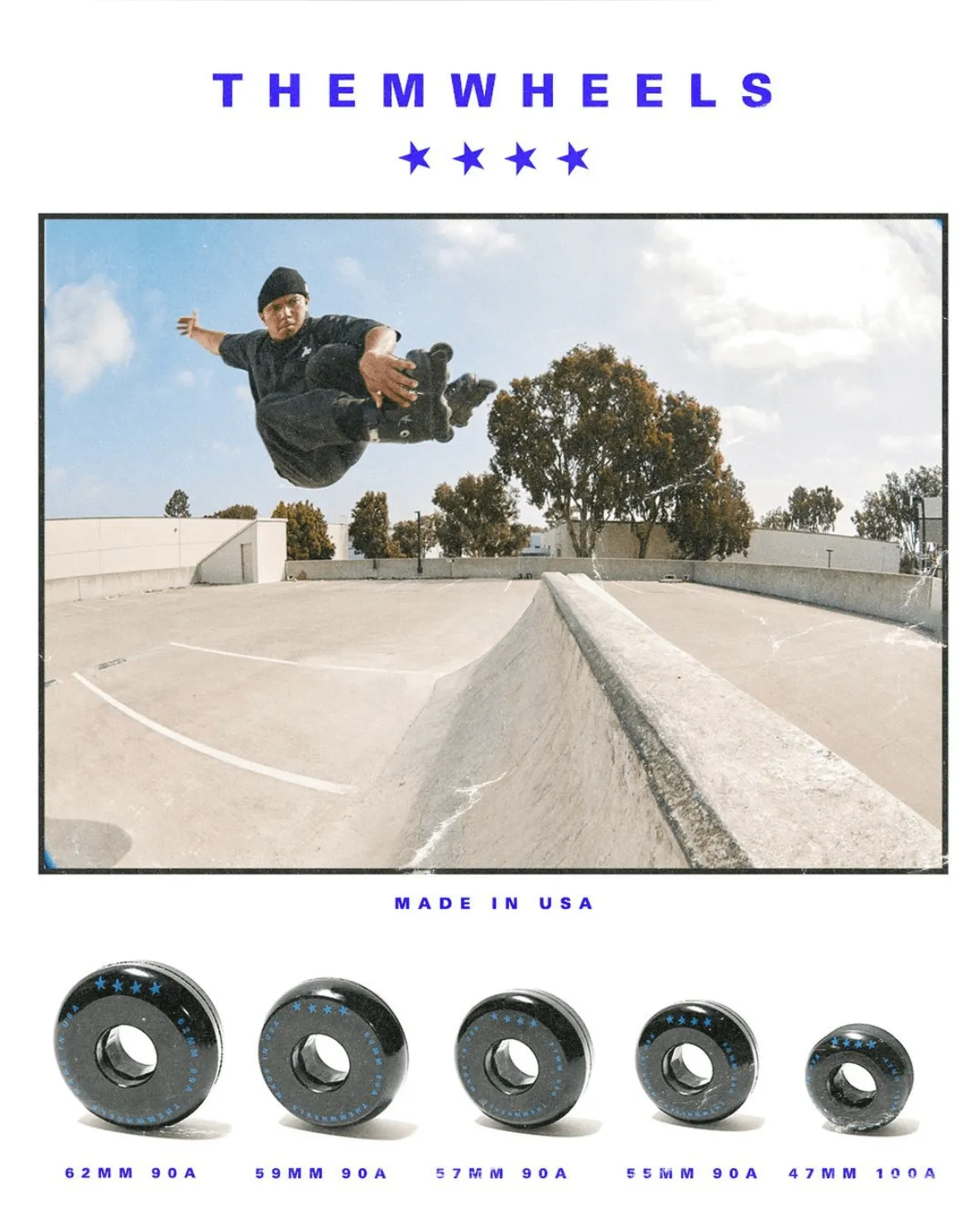 Roues de patin Them wheels 59mm/90a