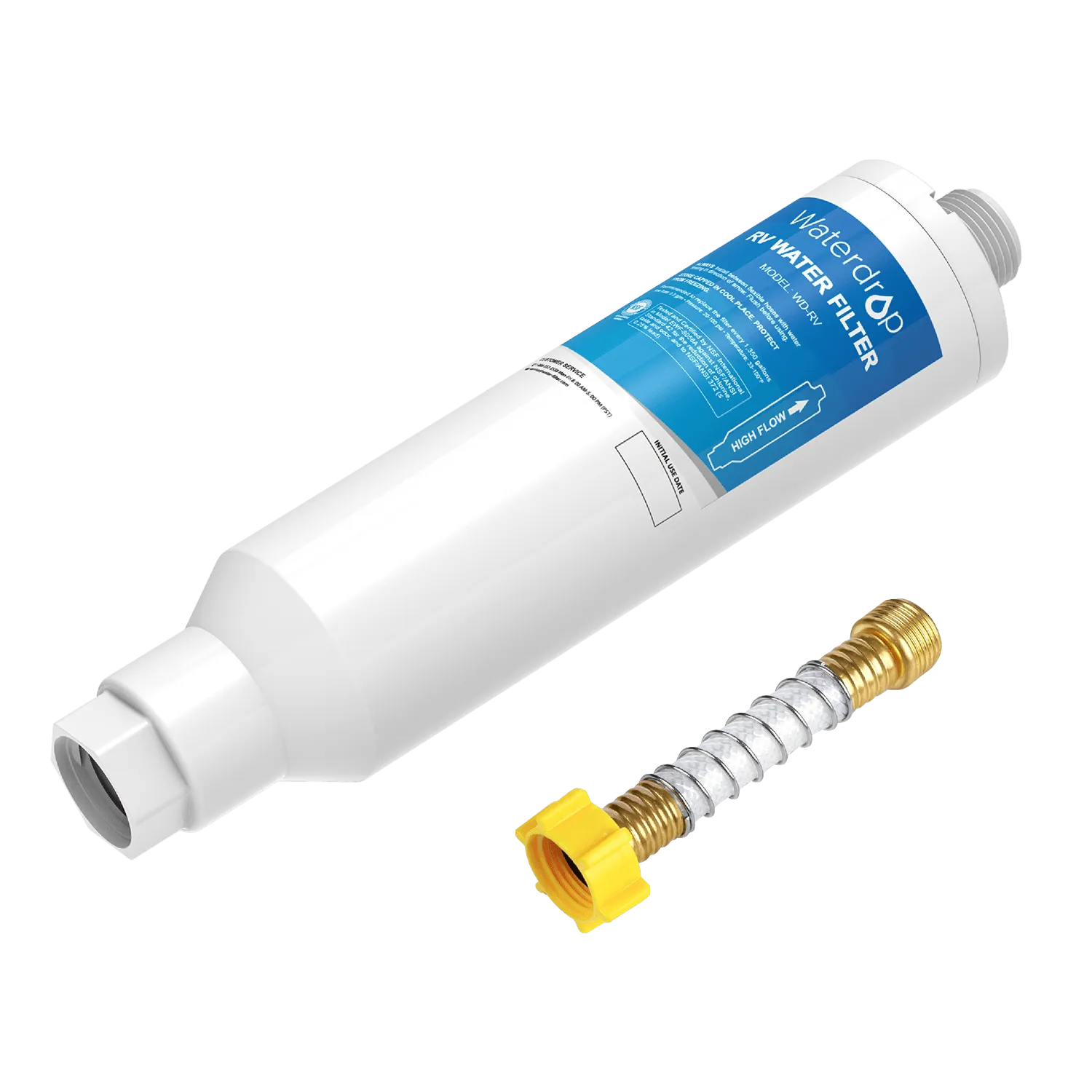 RV Water Filter | RV Inline Water Filter with Flexible Hose Protector