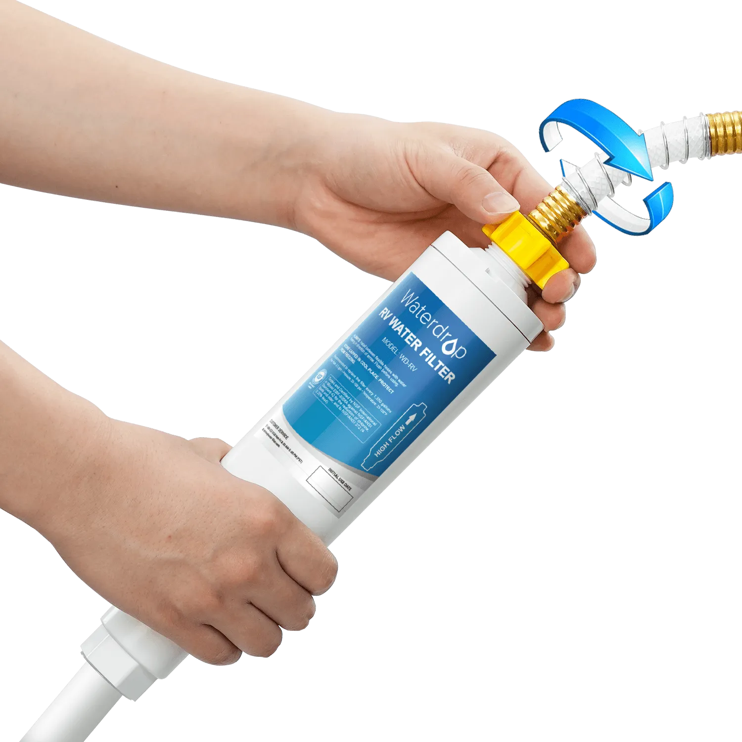RV Water Filter | RV Inline Water Filter with Flexible Hose Protector