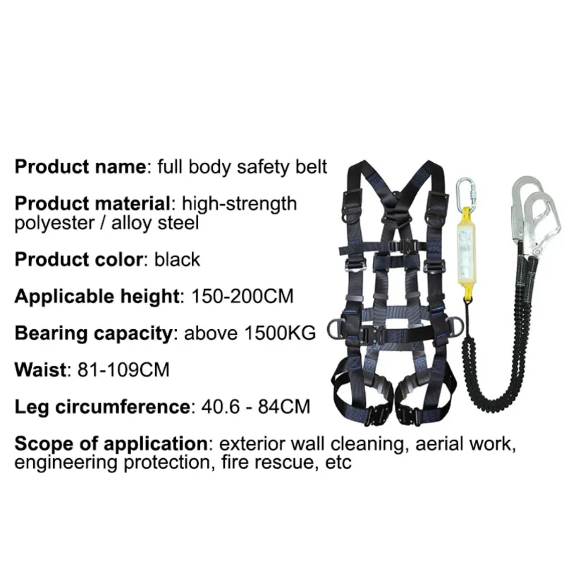 Safety Belt High-altitude Rock Climbing Outdoor Expand Training Full Body Harness