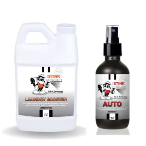 Sample Bundle - 1 Unscented Mini Laundry Booster   1 Auto Odor Eliminator 4 oz