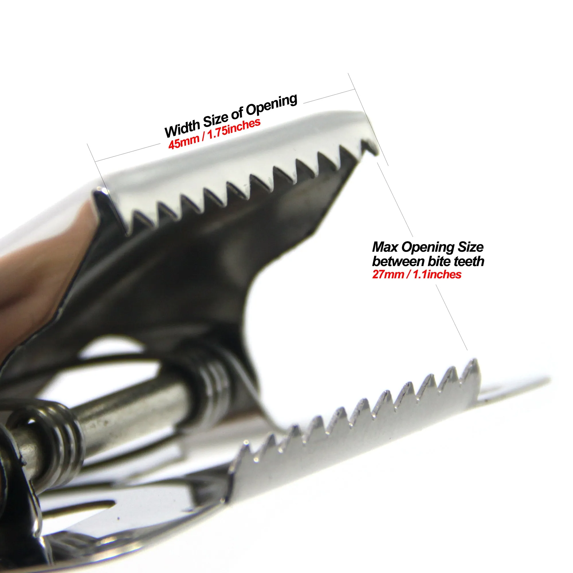 SAMSFX Fishing Fillet Clamp w/ Screws Deep-Jaw Fish Tail Clip