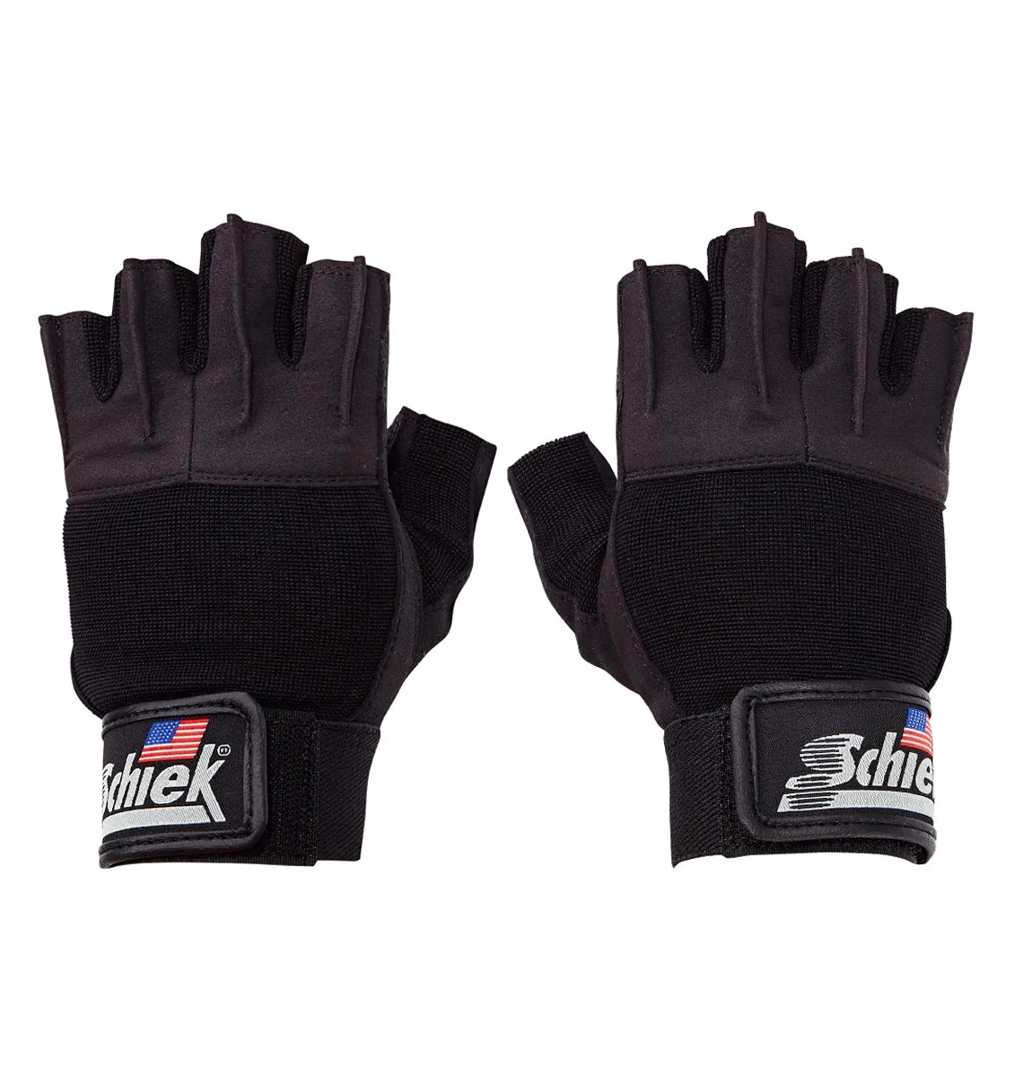 Schiek Platinum Series "Gel" Weight Lifting Gloves - Black