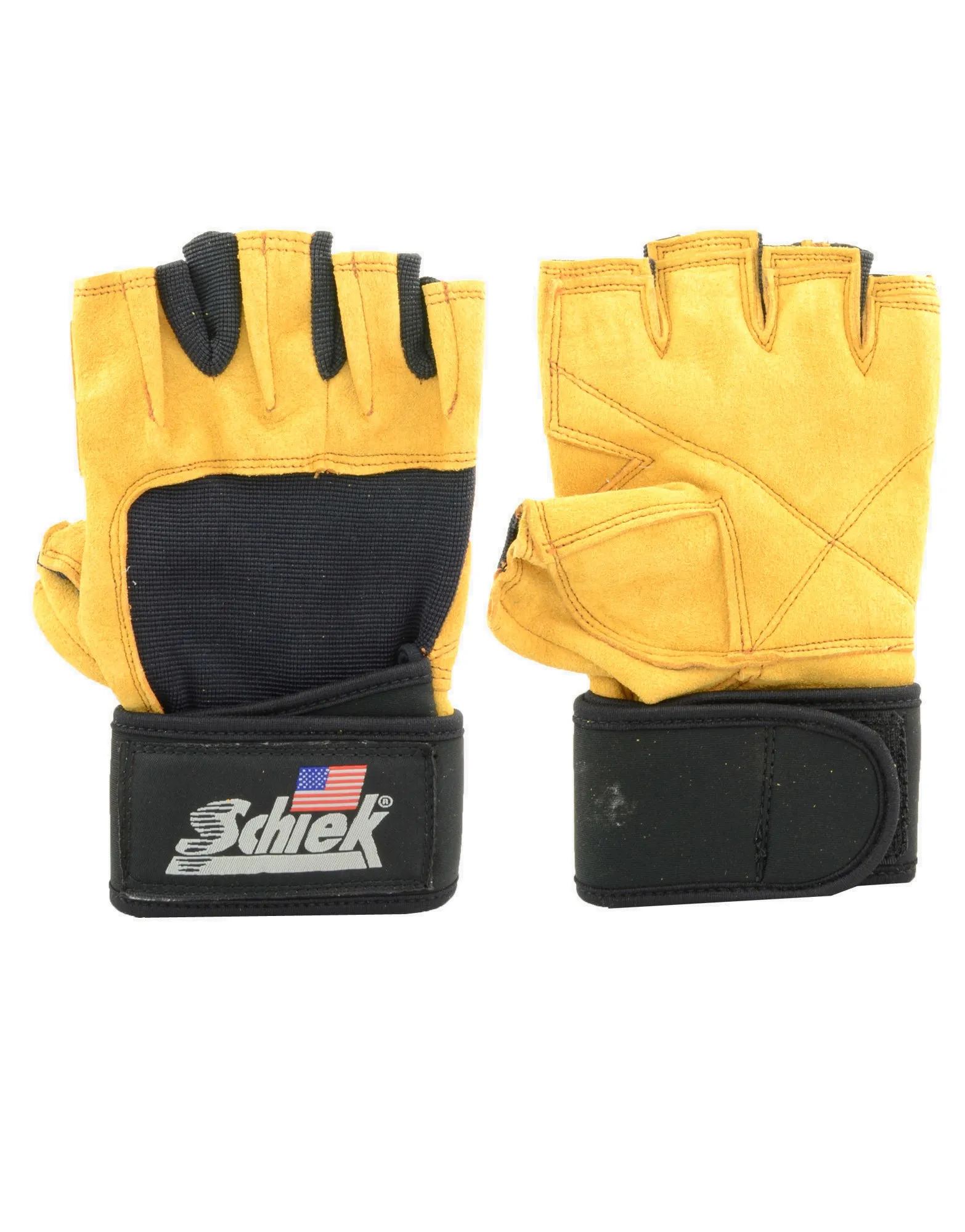 Schiek Sports Inc 425 Power Gel Weightlifting Gloves Wrist Wraps