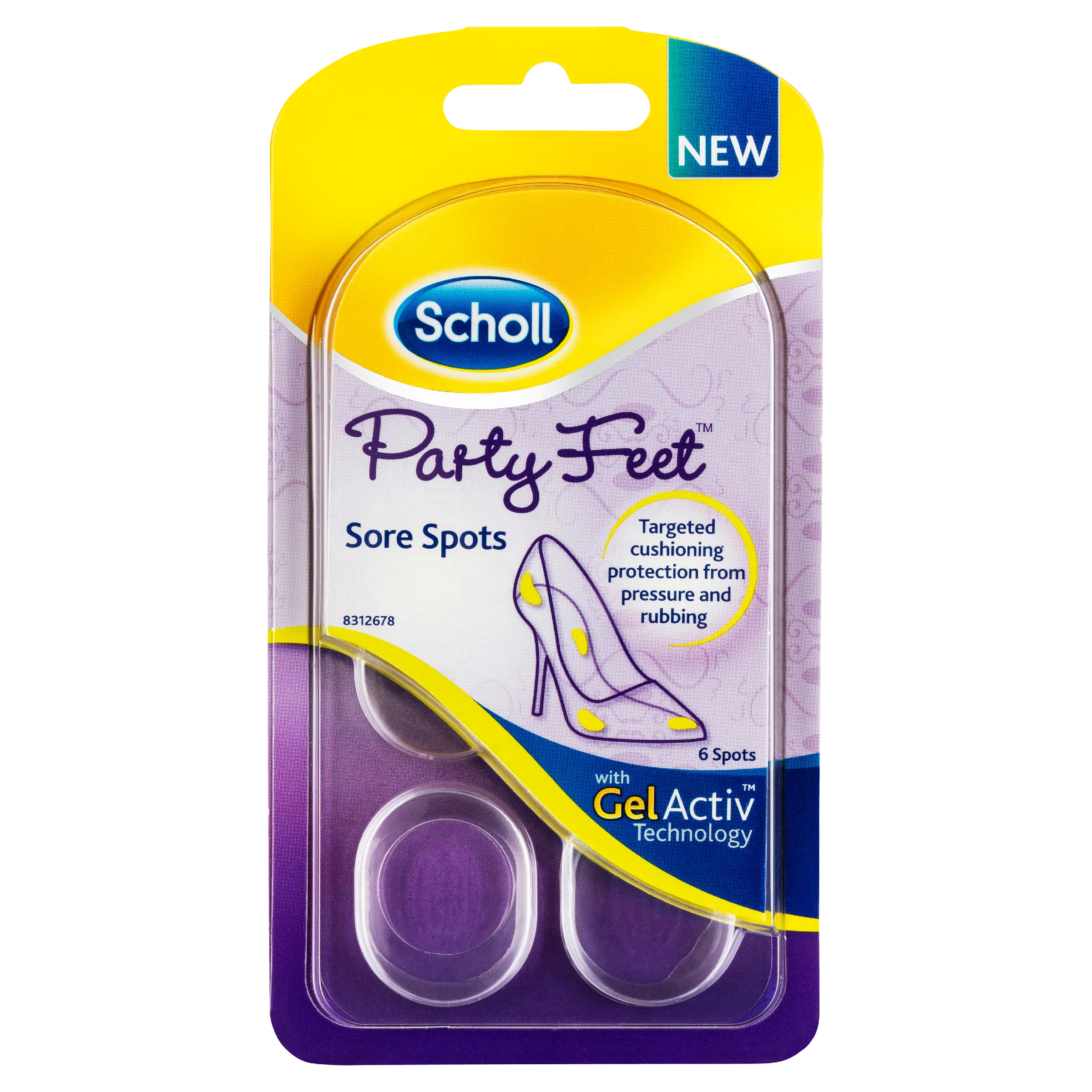 Scholl Party Feet Sore Spots with GelActiv