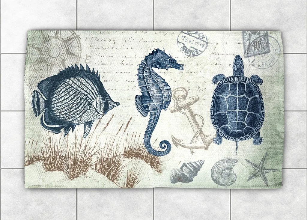 Seaside Postcard Accent Rug
