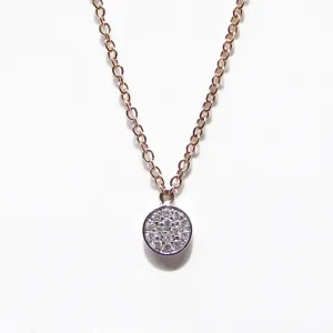 Sidalo necklace Rosa Rose Gold Rose Shoes 18kt 2.00g Diamonds 0.07CT color g purity vs1 0376gi-R