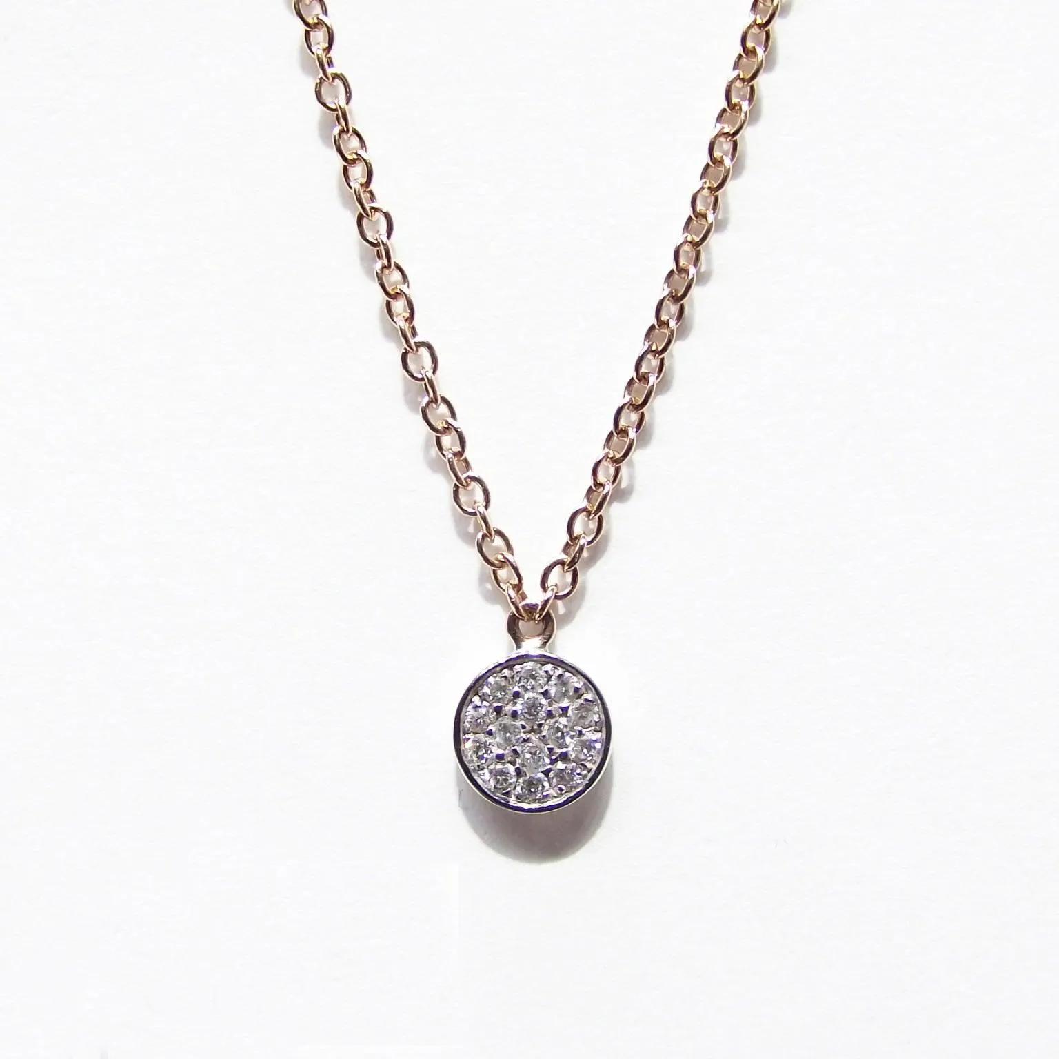 Sidalo necklace Rosa Rose Gold Rose Shoes 18kt 2.00g Diamonds 0.07CT color g purity vs1 0376gi-R