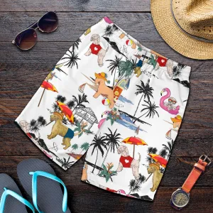 Soft-coated Wheaten Terrier-Summer Beach Mens Shorts