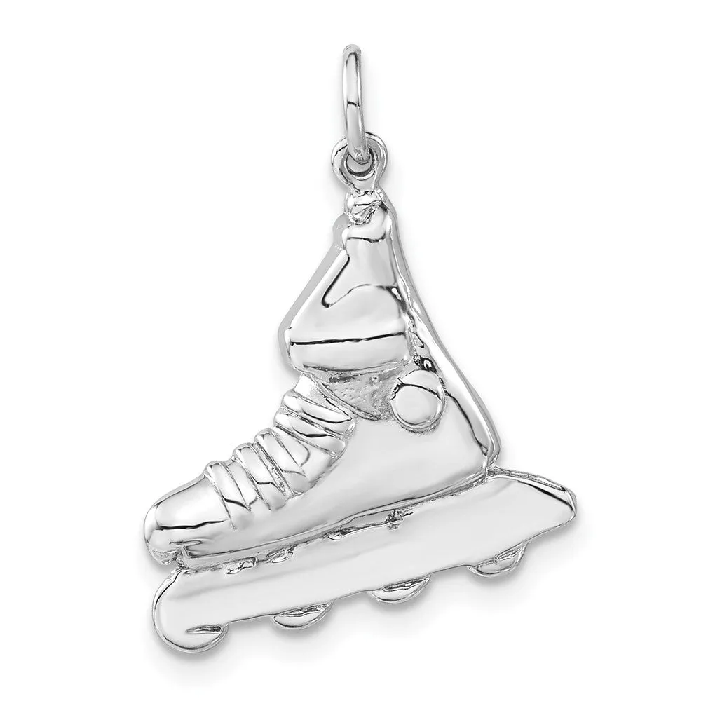 Sterling Silver Inline Skate Charm