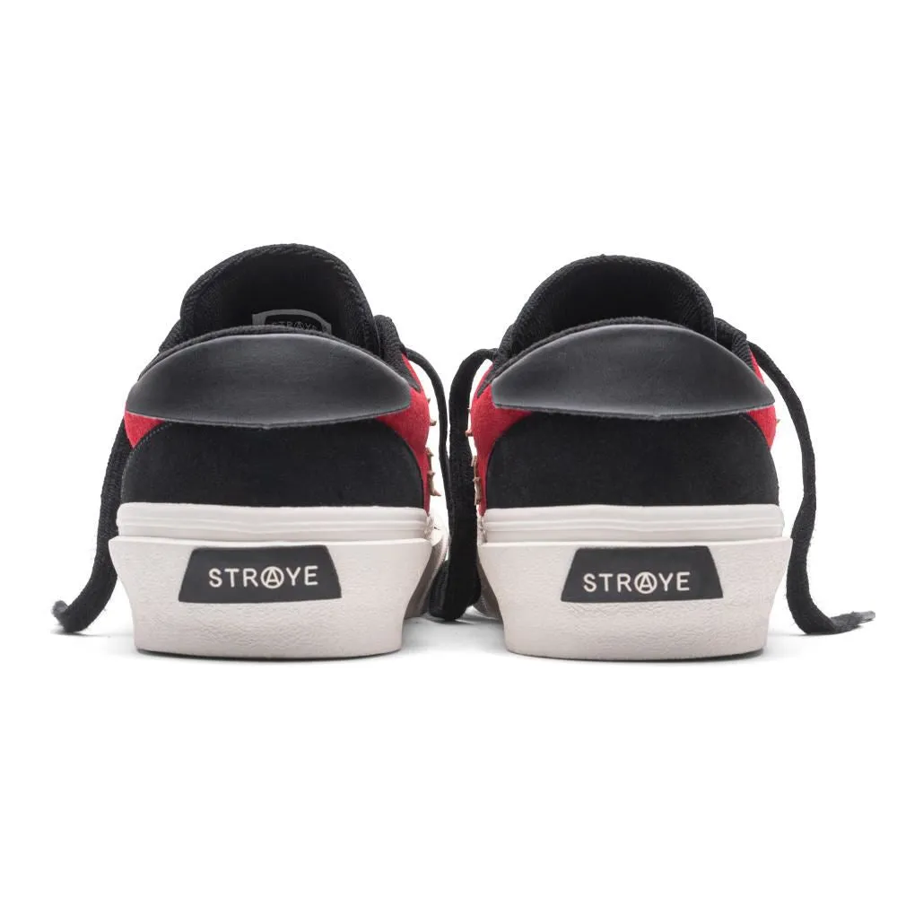 Straye Footwear Logan - Flame Black / Crimson Suede
