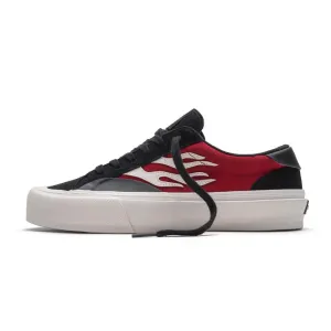 Straye Footwear Logan - Flame Black / Crimson Suede