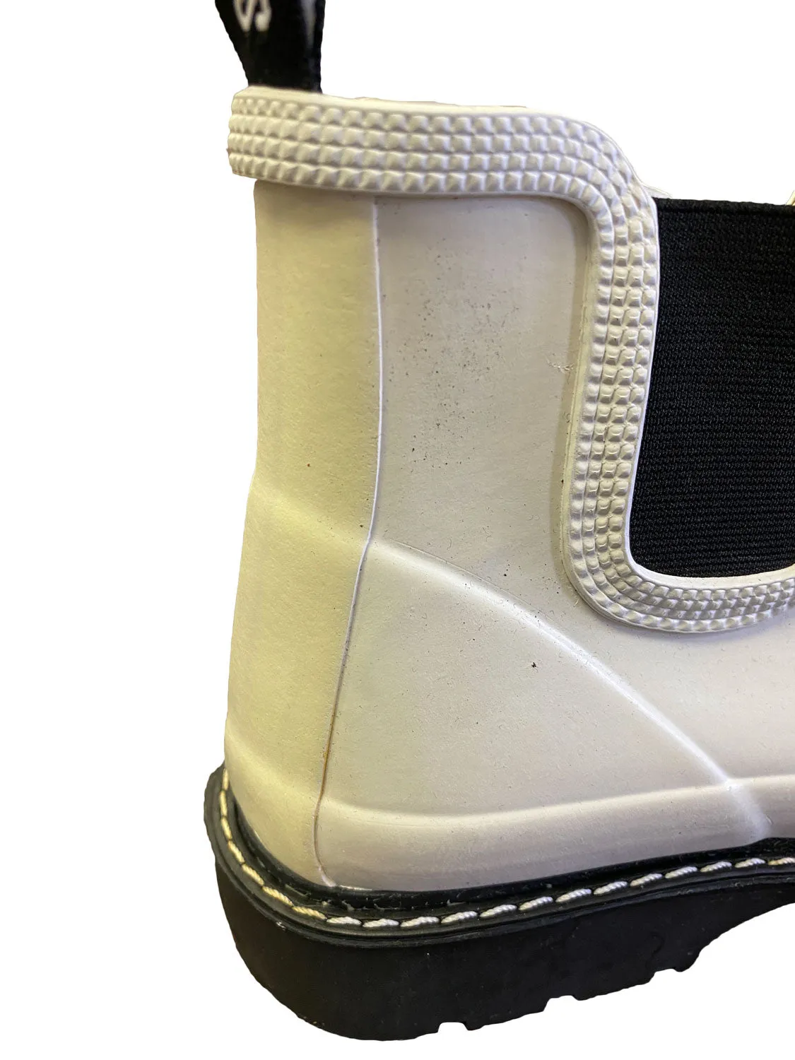 STUTTERHEIM Men's Off-White Rusken Rubber Rainboots 41 NWD