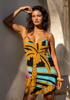 Summer Breeze Mini Slip - Peacock Royale