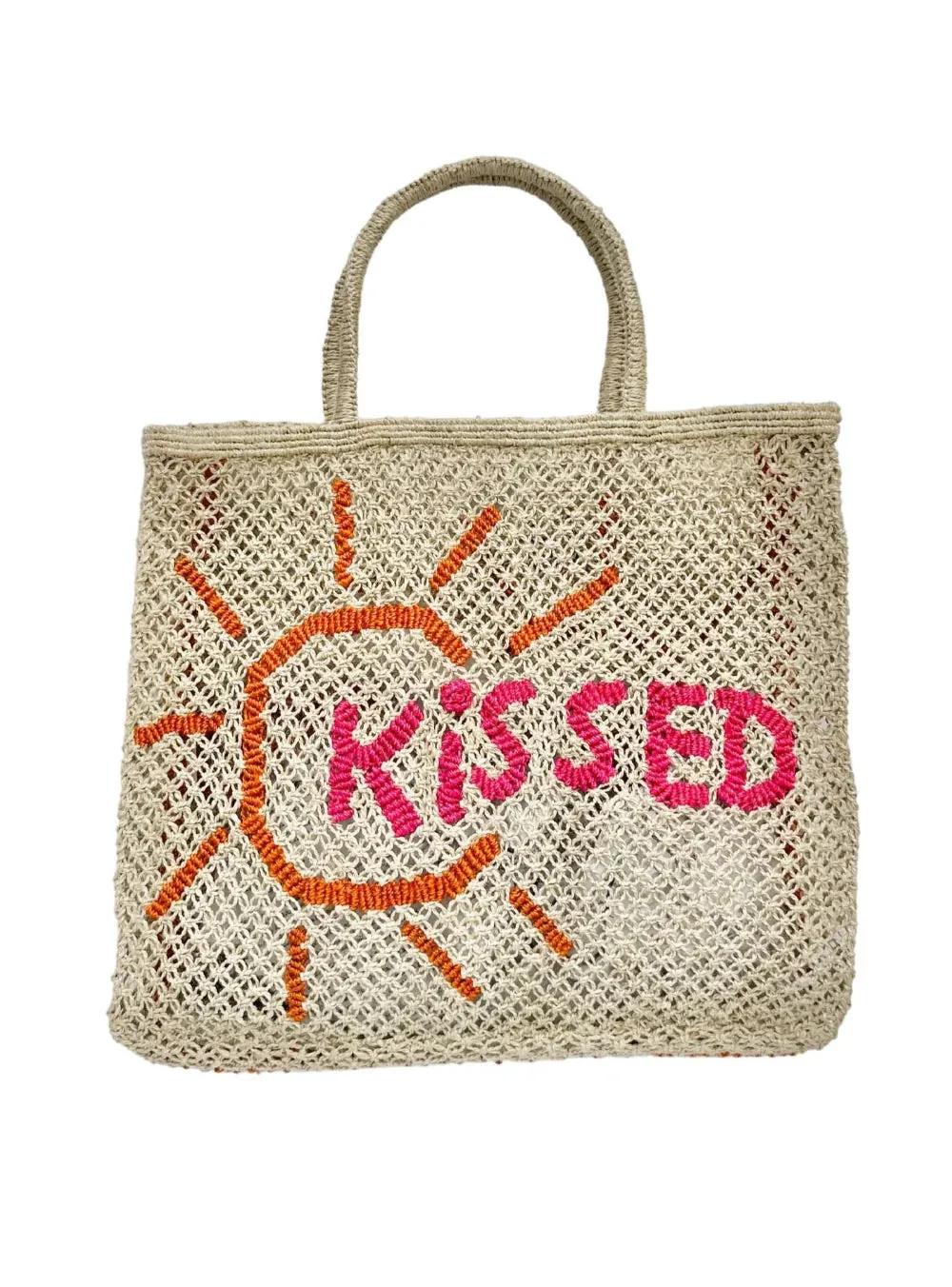 Sun Kissed Jute Tote Bag