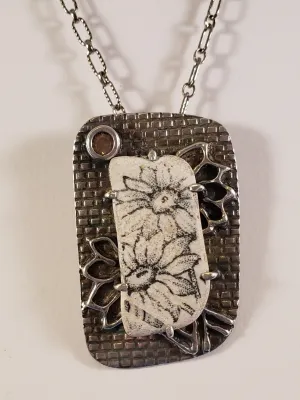 Sunflower Sea Pottery Necklace
