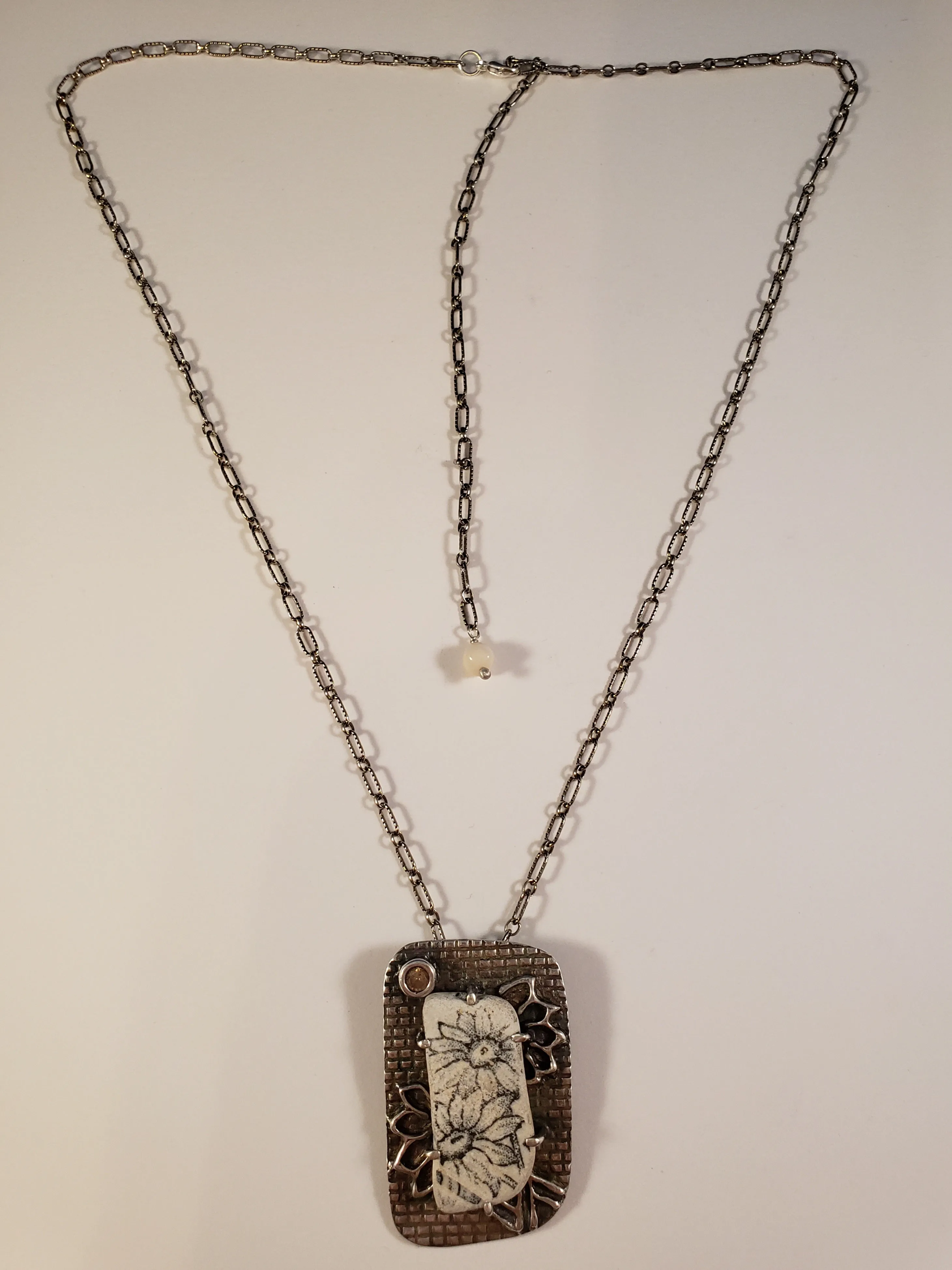 Sunflower Sea Pottery Necklace