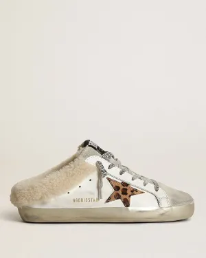 super-star suede toe mini leo horsy star - white/ice/beige brown leo/beige