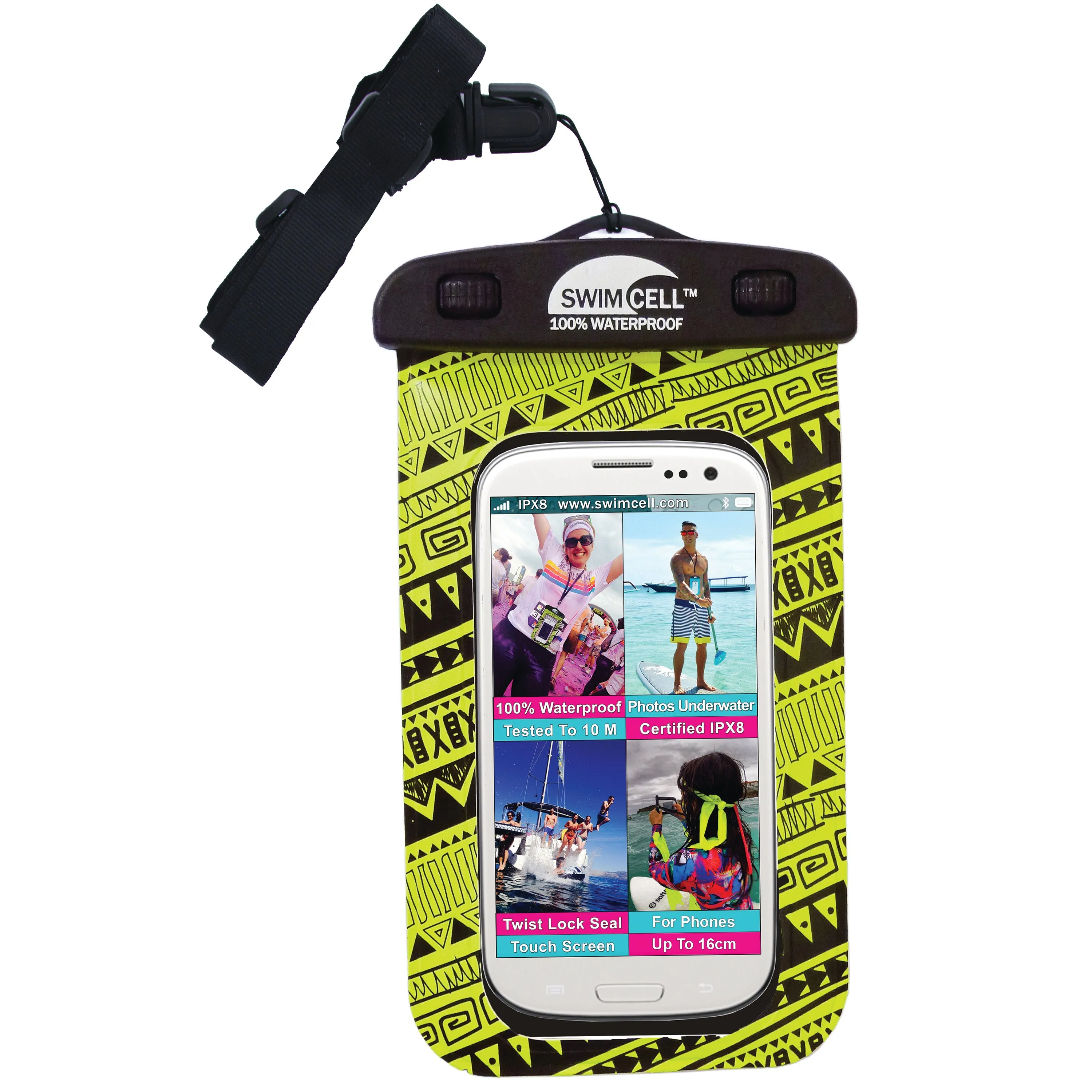 SwimCell Waterproof Phone Case - Standard (up to 10 x 16cm)