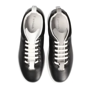 T-Switch Men's Shoes Black Calf-Skin Leather Sneaker