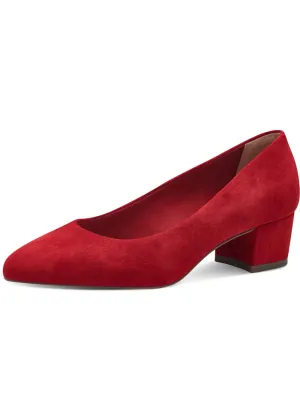 Tamaris Sylvie Leather 50's Pumps Red