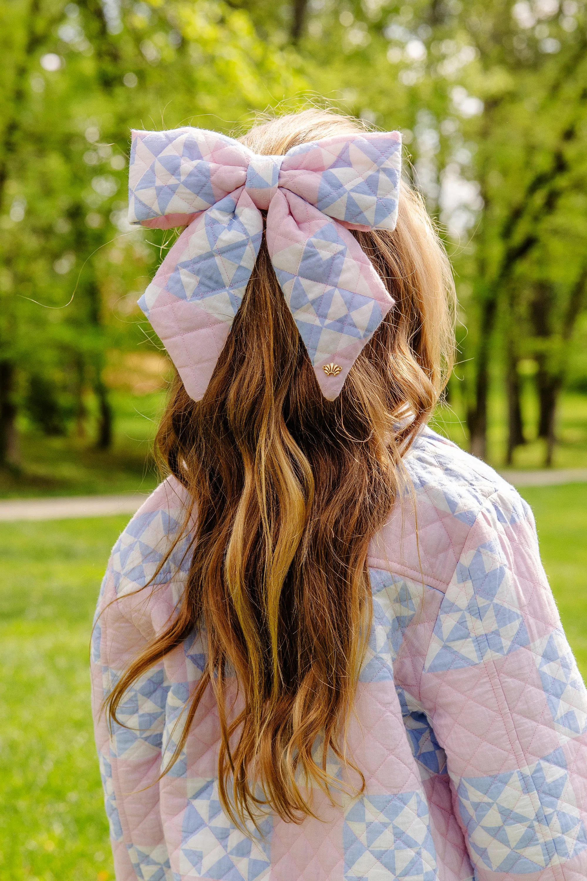 T.B.B.C. x Lele Sadoughi Natalia Barrette (Kids) - Cobble Court Quilt