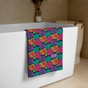 Tehuana flowers Towel