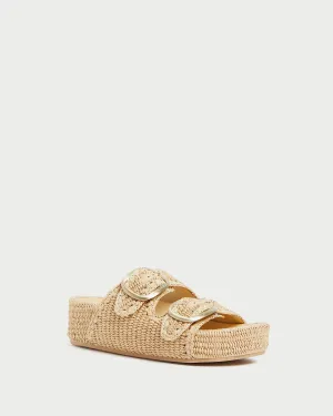 Theo Footbed Sandal in Natural