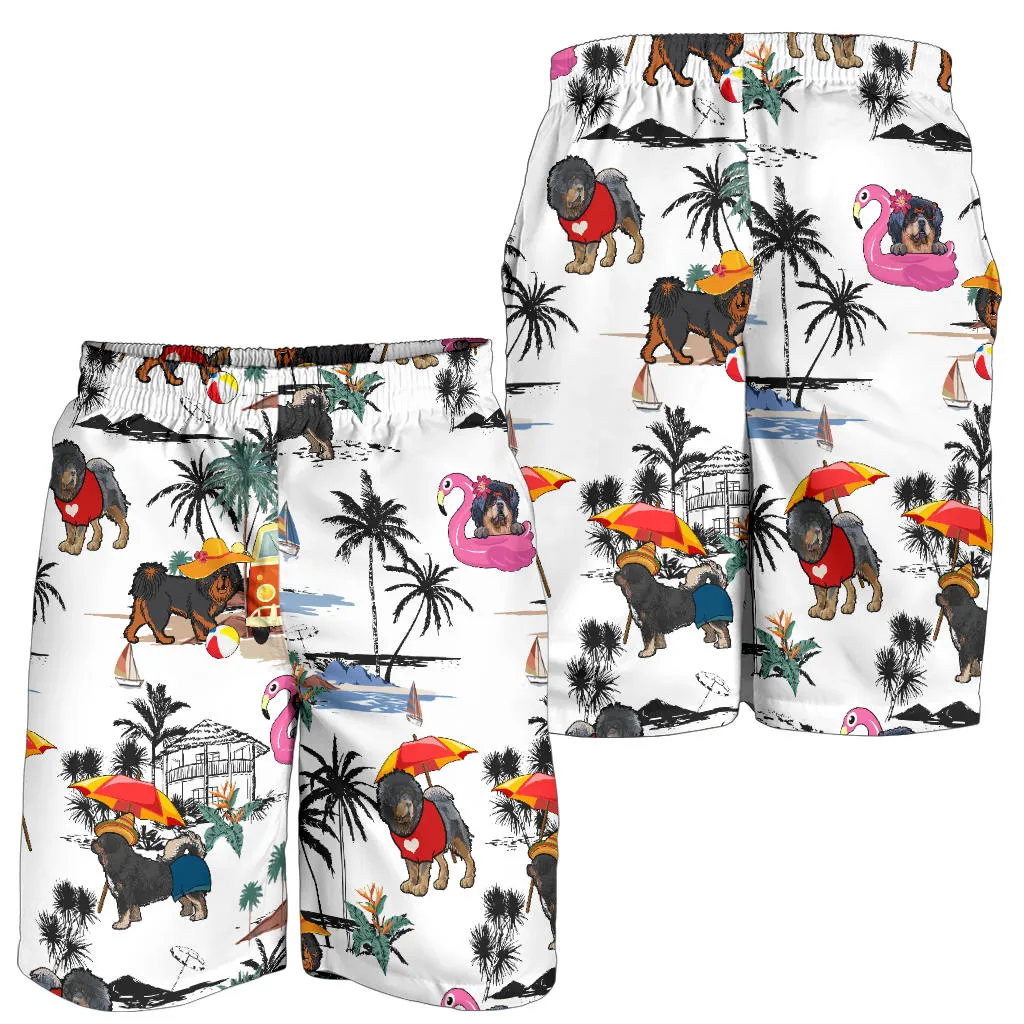 Tibetan Mastiff-Summer Beach Mens Shorts