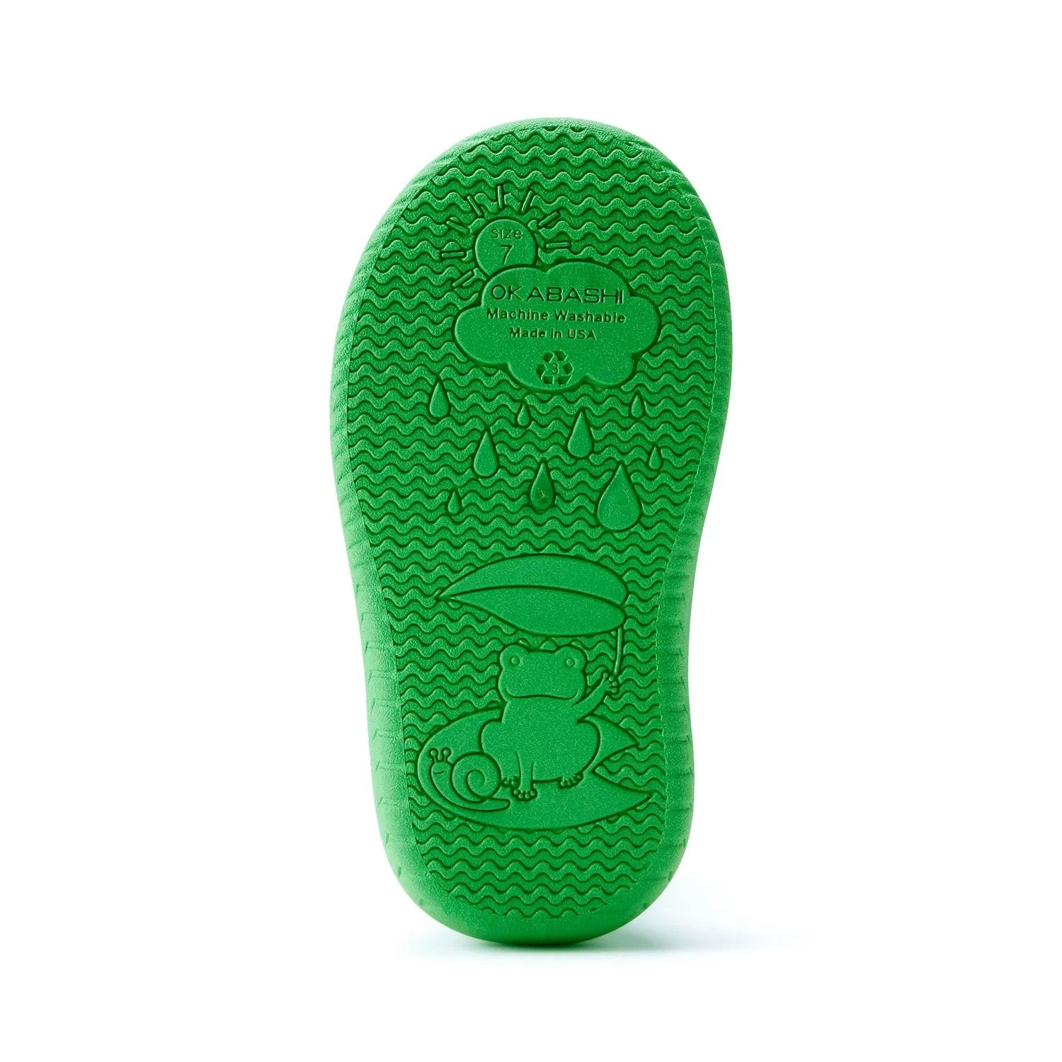 Toddler Kendall Rain Boots, Green Dinosaurs