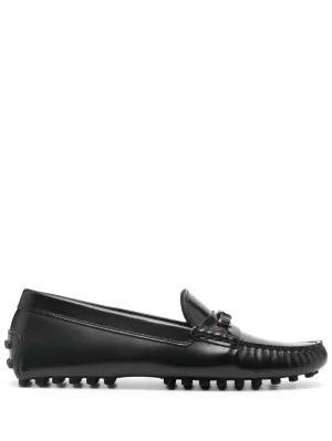 Tod's moc-stitching leather insole