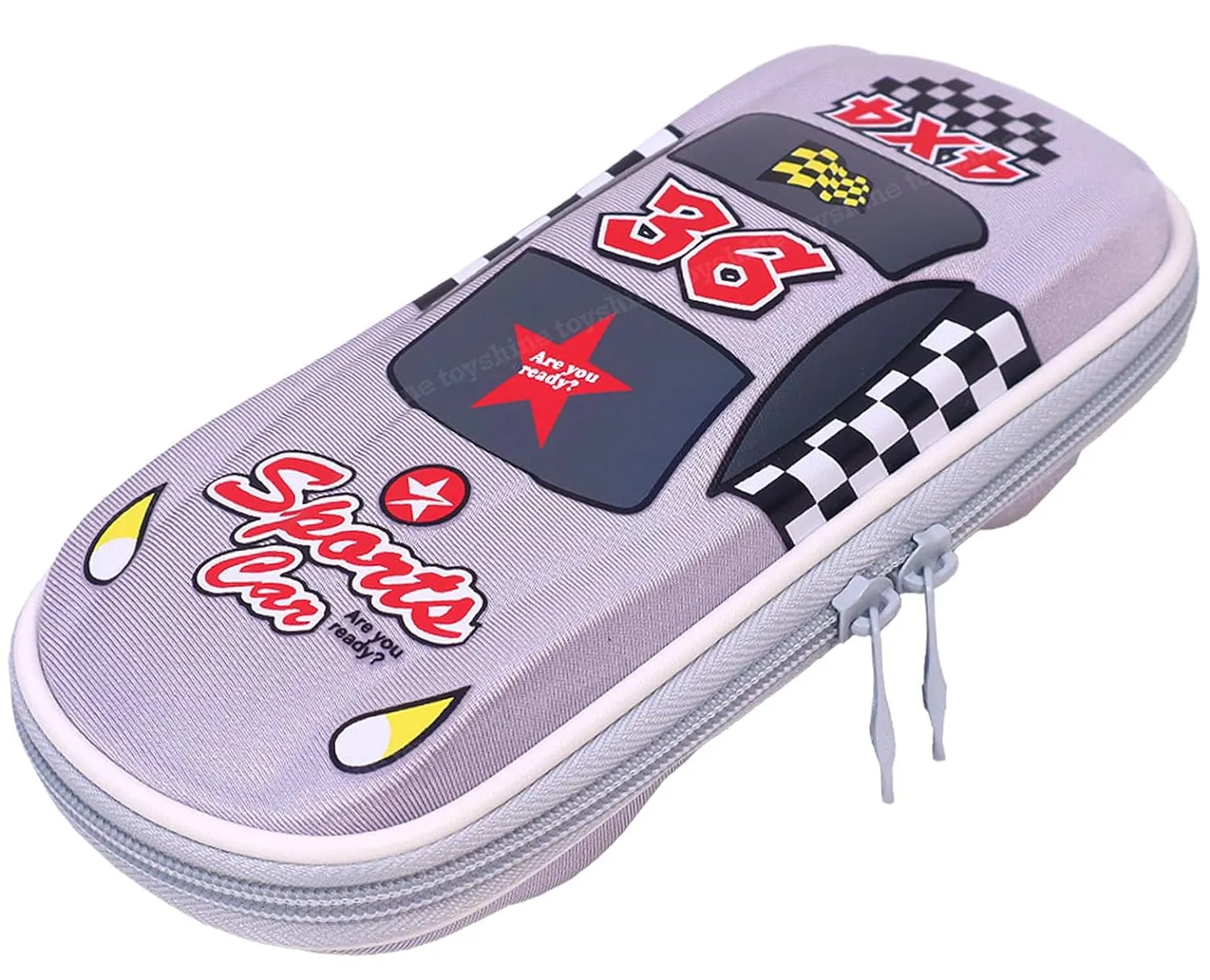 Toyshine Formula Car Pencil Case with multiple compartment Students Stationery Box