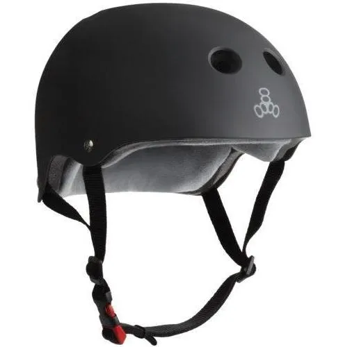 Triple 8 The Certified Helmet SS Black Rubber