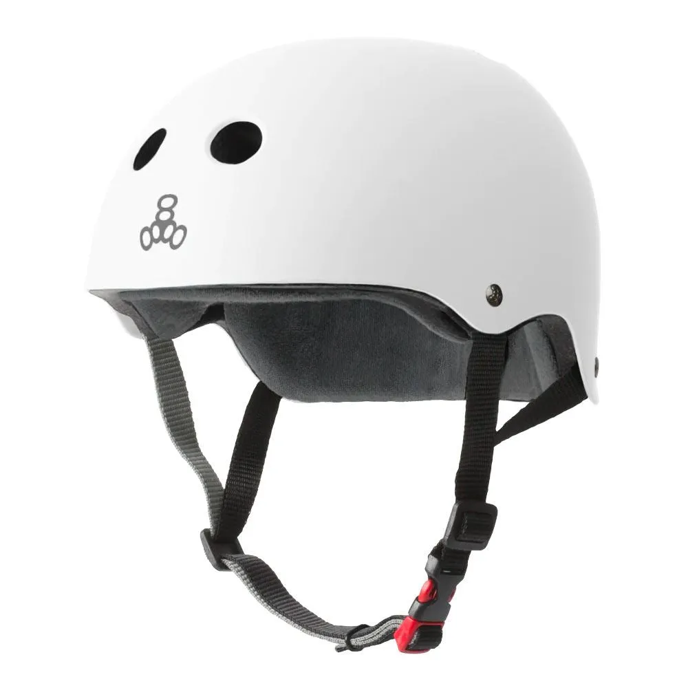 Triple Eight Sweatsaver Certified Helmet - Rubber White