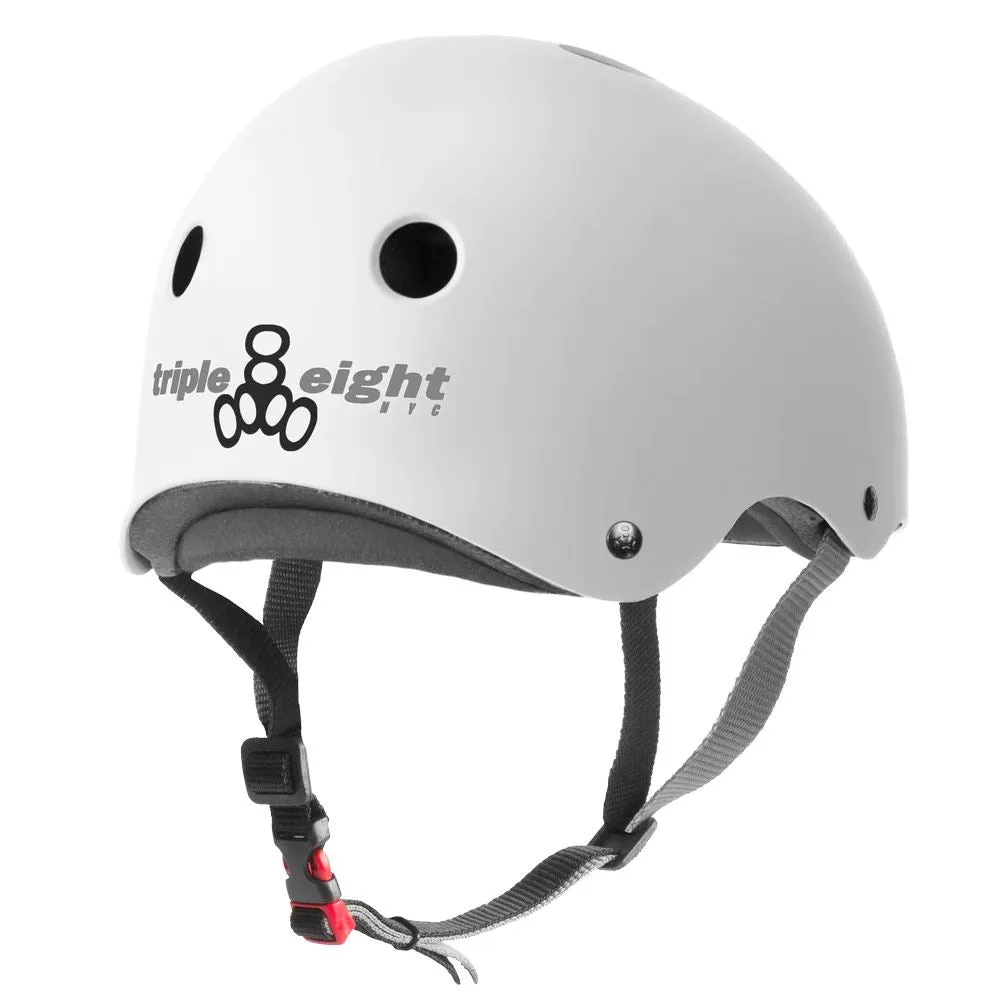 Triple Eight Sweatsaver Certified Helmet - Rubber White