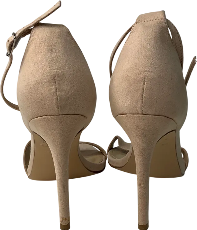 Truffle Collection Cream Block Heel Shoes In Beige UK 5 EU 38 👠