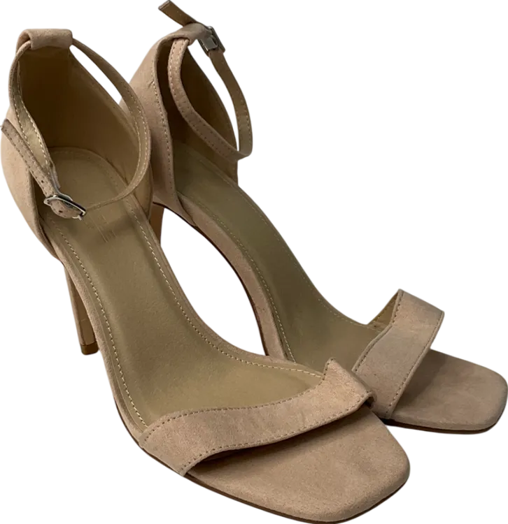 Truffle Collection Cream Block Heel Shoes In Beige UK 5 EU 38 👠