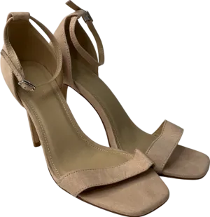 Truffle Collection Cream Block Heel Shoes In Beige UK 5 EU 38 👠