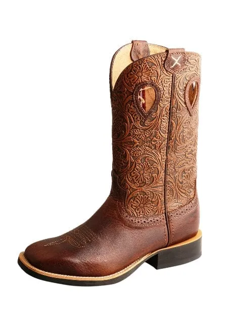 Twisted X Boots Womens 11in Ruffstock Chestnut