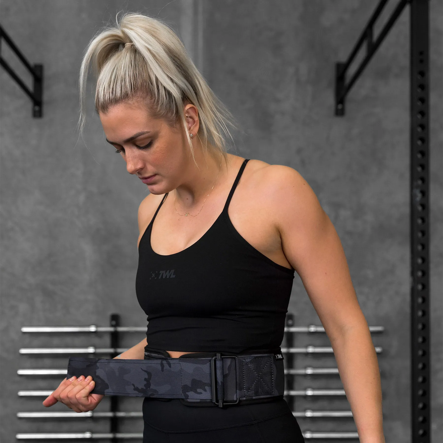 TWL - EVERYDAY 4" VELCRO LIFTING BELT - BLACK CAMO