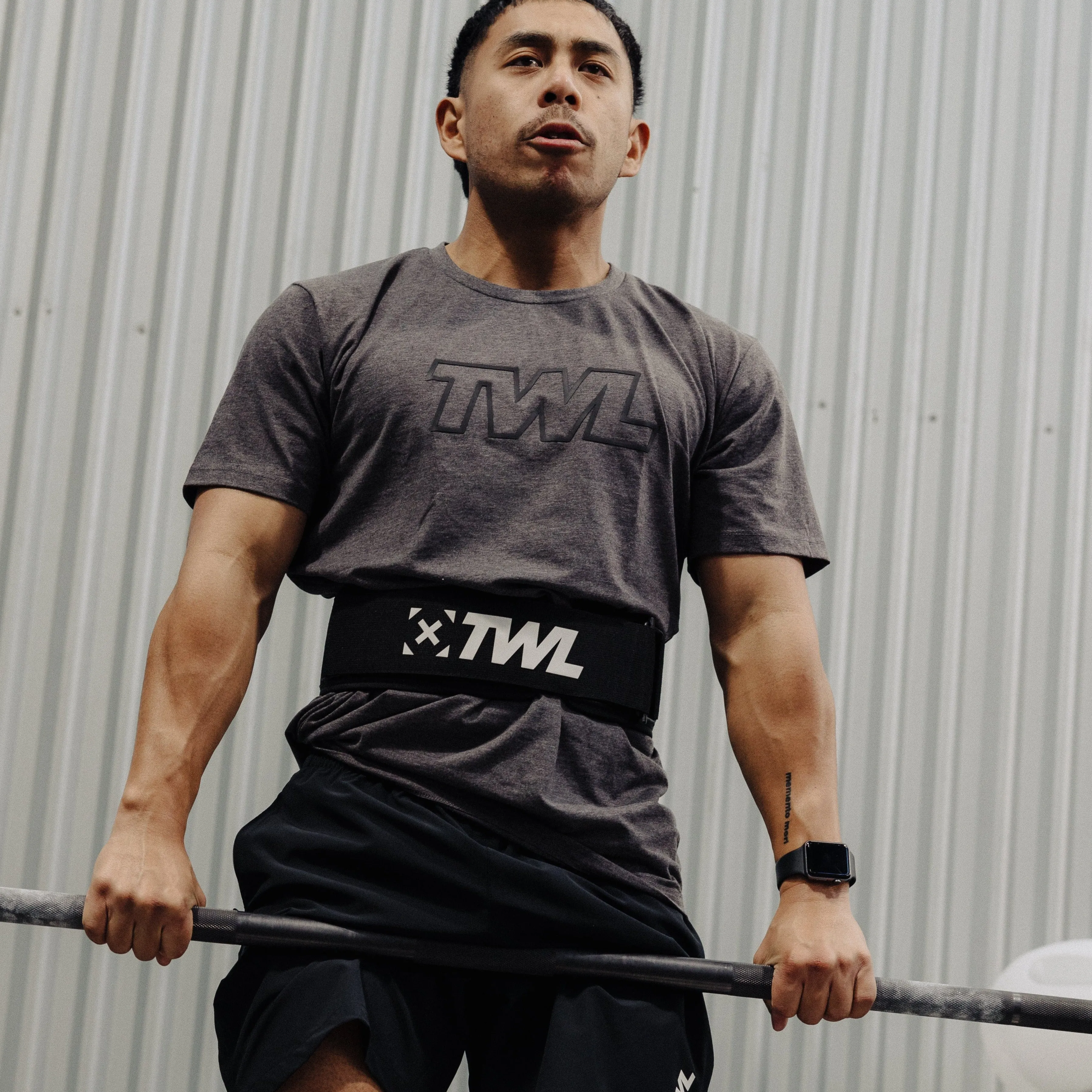 TWL - HYBRID VELCRO LIFTING BELT - BLACK/WHITE