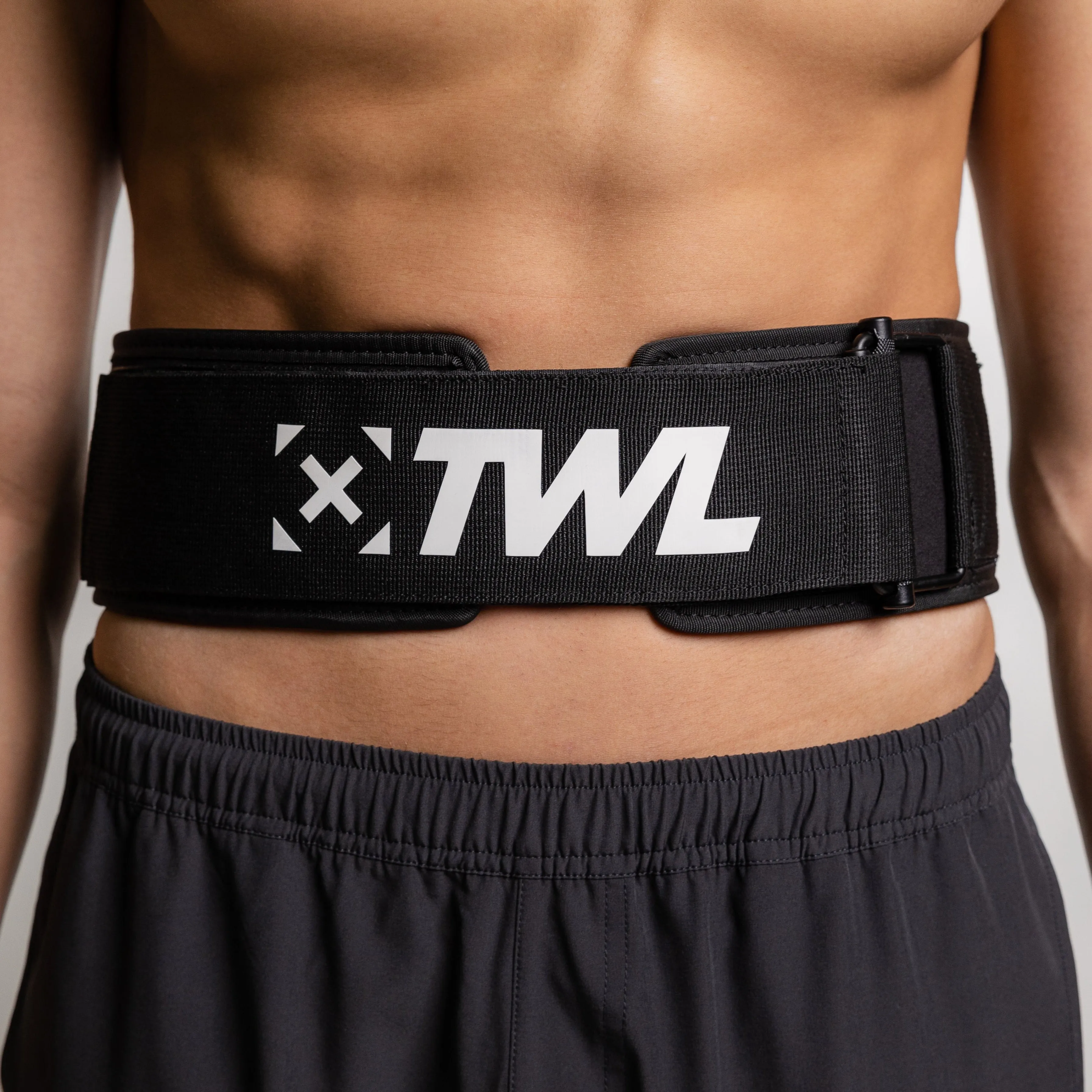 TWL - HYBRID VELCRO LIFTING BELT - BLACK/WHITE